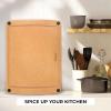 image:imageFreshware Wood Cutting Boards for Kitchen Dishwasher Safe Medium 12 x 9 and Large 15 x 1125 Set of 2 Black20 x 14 Groove Natural