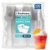 image:imageFreshware Clear Plastic Cups 100 Pack  20 oz Disposable Cups for Iced Coffee Smoothie Milkshake Cold Drinks9 oz 100PK