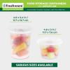 image:imageFreshware Deli Containers with Lids 32 oz 50 Set LeakProof BPA Free Plastic Take Out Bowls Food Storage Containers for Takeout Meal Prep Storage Freezer Microwave amp Dishwasher Safe16  32 oz  48 Sets
