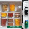 image:imageFreshware Food Storage Containers with Lids 81632 oz x 20 each 60 sets Deli Containers Microwave and Freezer Safe Stackable Leakproof BPA Free Clear8  16  32 oz 60 Set