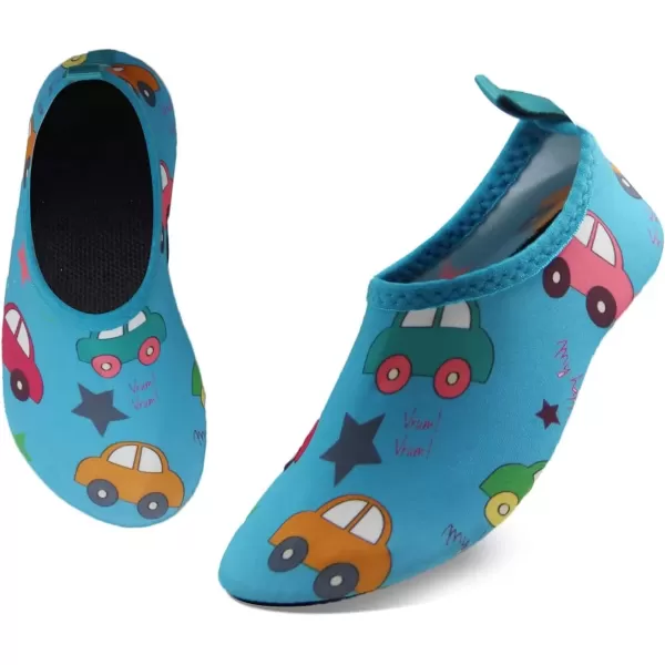 imageBomKinta Kids Water Shoes Boys Girls Barefoot Quick Dry NonSlip Aqua Socks for Beach Swimming PoolCar