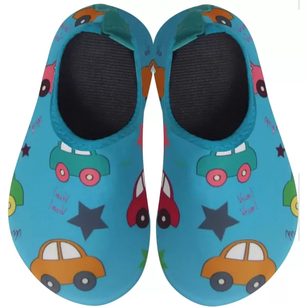 imageBomKinta Kids Water Shoes Boys Girls Barefoot Quick Dry NonSlip Aqua Socks for Beach Swimming PoolCar