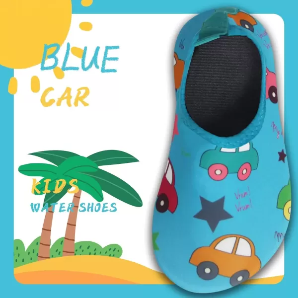 imageBomKinta Kids Water Shoes Boys Girls Barefoot Quick Dry NonSlip Aqua Socks for Beach Swimming PoolCar