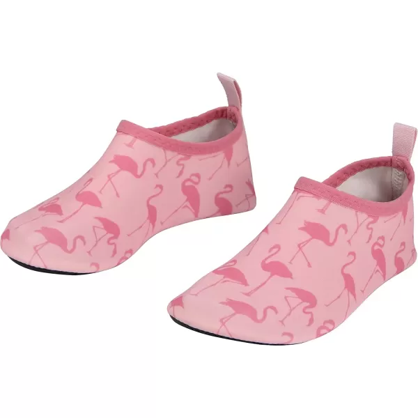 imageBomKinta Kids Water Shoes Boys Girls Barefoot Quick Dry NonSlip Aqua Socks for Beach Swimming PoolFlamingo