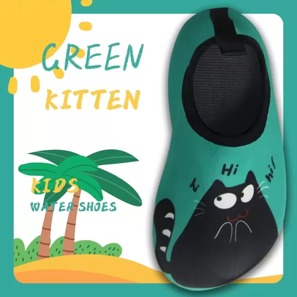 imageBomKinta Kids Water Shoes Boys Girls Barefoot Quick Dry NonSlip Aqua Socks for Beach Swimming PoolKitten