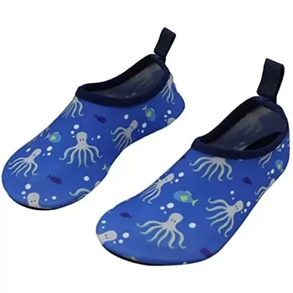 imageBomKinta Kids Water Shoes Boys Girls Barefoot Quick Dry NonSlip Aqua Socks for Beach Swimming PoolOctopus