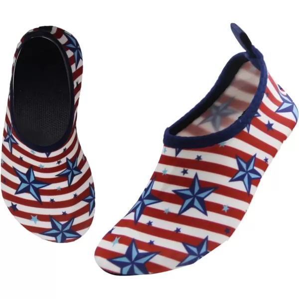 imageBomKinta Kids Water Shoes Boys Girls Barefoot Quick Dry NonSlip Aqua Socks for Beach Swimming PoolRed