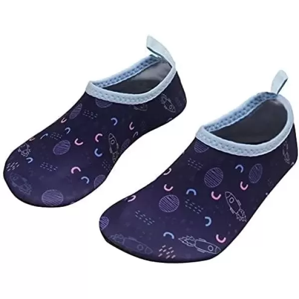 imageBomKinta Kids Water Shoes Boys Girls Barefoot Quick Dry NonSlip Aqua Socks for Beach Swimming PoolRocket