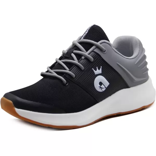 imageBomKinta Mens Sport Running Shoes Non Slip Casual Breathable Sneakers Male Footwear for Gym Athletic Training JoggingBlack Gray