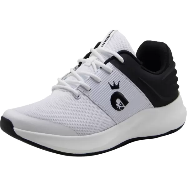 imageBomKinta Mens Sport Running Shoes Non Slip Casual Breathable Sneakers Male Footwear for Gym Athletic Training JoggingBlack White2