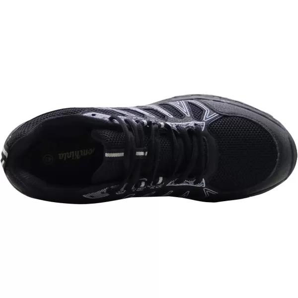 imageBomKinta Mens Walking Shoes Breathable Gym Sneakers Fashion Athletic ShoesBlack White
