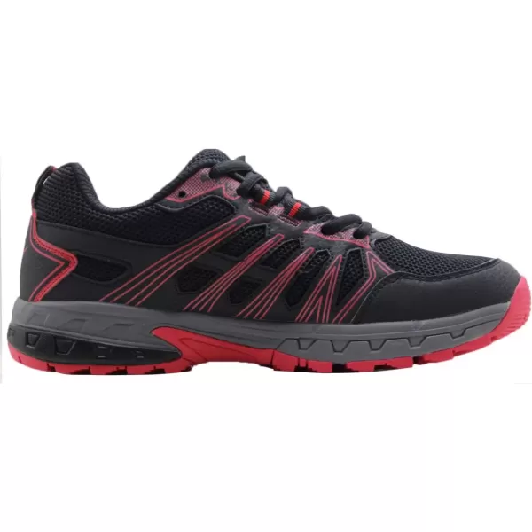 imageBomKinta Mens Walking Shoes Breathable Gym Sneakers Fashion Athletic ShoesBlackRed