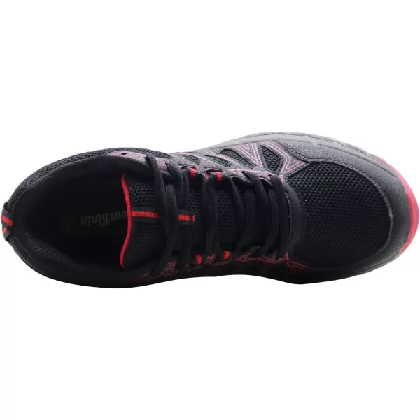 imageBomKinta Mens Walking Shoes Breathable Gym Sneakers Fashion Athletic ShoesBlackRed