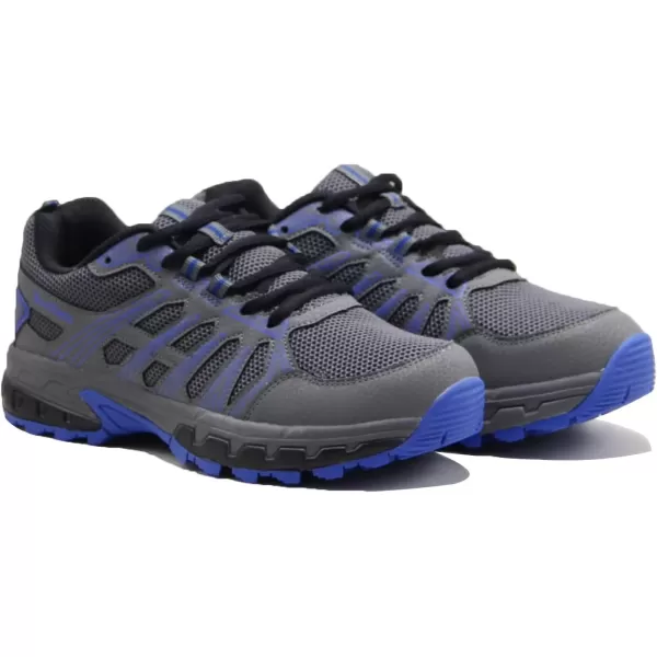 imageBomKinta Mens Walking Shoes Breathable Gym Sneakers Fashion Athletic ShoesGray Blue