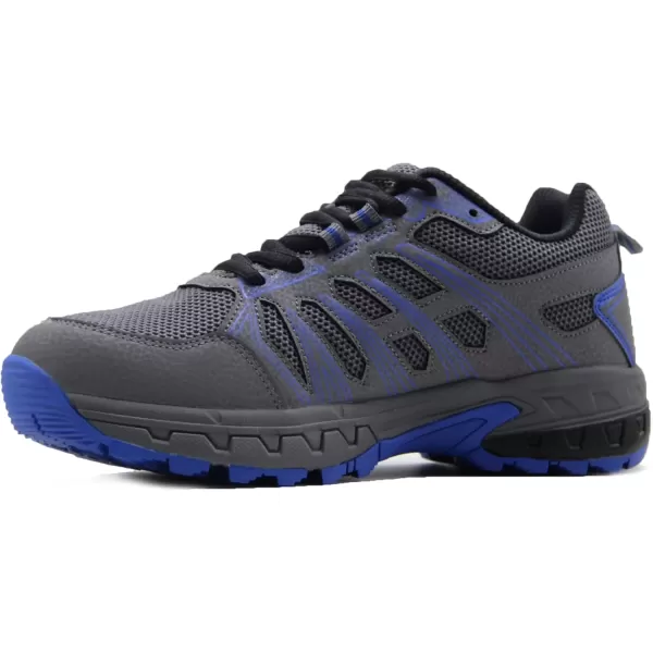 imageBomKinta Mens Walking Shoes Breathable Gym Sneakers Fashion Athletic ShoesGray Blue