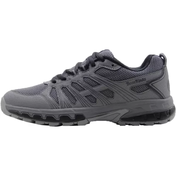 imageBomKinta Mens Walking Shoes Breathable Gym Sneakers Fashion Athletic ShoesGrey