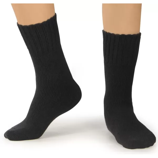 imageBomKinta Boot Socks for Men  Solid Winter Socks Thick Warm Work Socks Size 712Black Black Black Black Black 5 Paris
