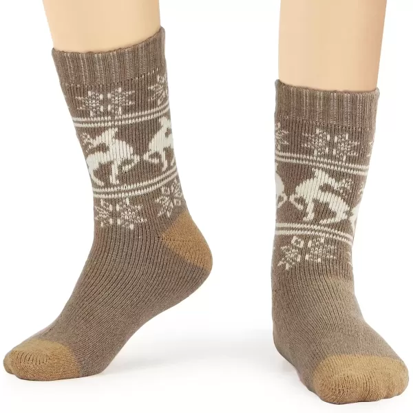 imageBomKinta Boot Socks for Men  Solid Winter Socks Thick Warm Work Socks Size 712Christmas a  5 Pairs