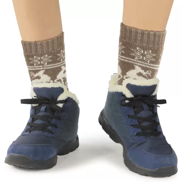 imageBomKinta Boot Socks for Men  Solid Winter Socks Thick Warm Work Socks Size 712Christmas a  5 Pairs