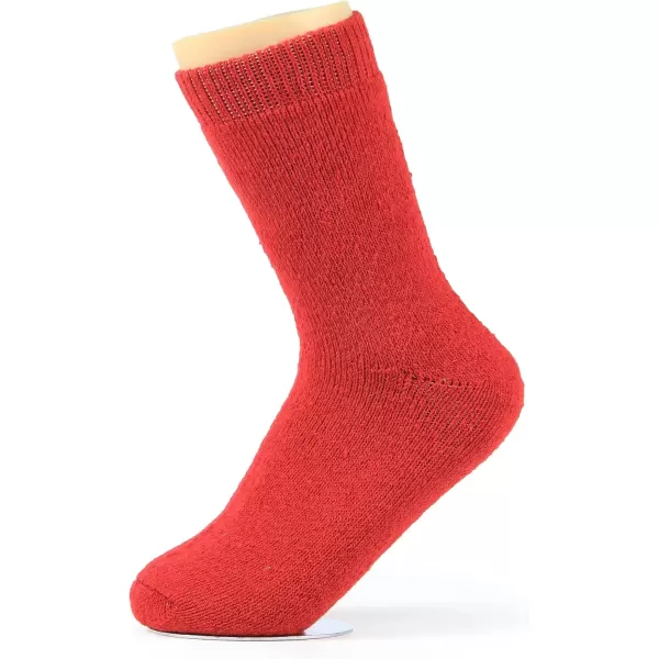 imageBomKinta Boot Socks for Women Winter Solid Thick Warm Socks Cozy Crew Socks Christmas Gift3 Pairmix Christmas Color 1