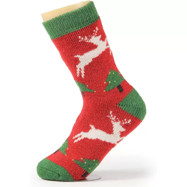 imageBomKinta Boot Socks for Women Winter Solid Thick Warm Socks Cozy Crew Socks Christmas Gift5 Pairmix Christmas Color a