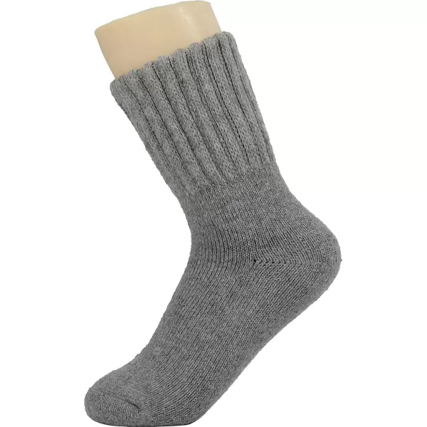 imageBomKinta Boot Socks for Women Winter Solid Thick Warm Socks Cozy Crew Socks Christmas GiftBlack Black Gray 3 Pairs