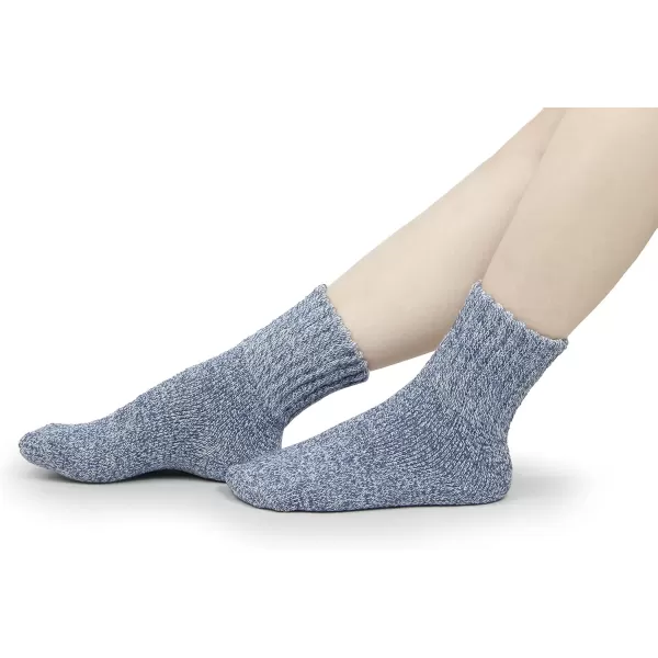 imageBomKinta Boot Socks for Women Winter Solid Thick Warm Socks Cozy Crew Socks Christmas GiftBlack Blue Brown Green Red 5 Pairs