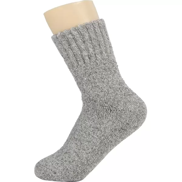 imageBomKinta Boot Socks for Women Winter Solid Thick Warm Socks Cozy Crew Socks Christmas GiftBlack Brown Gray 3 Pairs