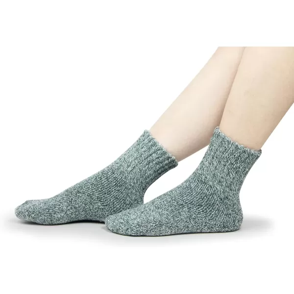 imageBomKinta Boot Socks for Women Winter Solid Thick Warm Socks Cozy Crew Socks Christmas GiftDarkgreen Green Pink Rose Red 5 Pairs