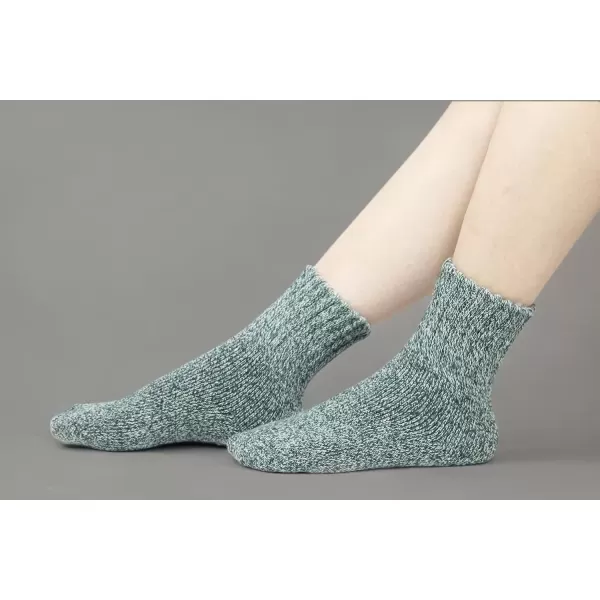 imageBomKinta Boot Socks for Women Winter Solid Thick Warm Socks Cozy Crew Socks Christmas GiftDarkgreen Green Pink Rose Red 5 Pairs