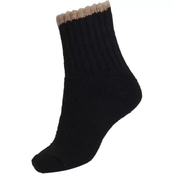 imageBomKinta Boot Socks for Women Winter Solid Thick Warm Socks Cozy Crew Socks Christmas GiftMixcolor 2