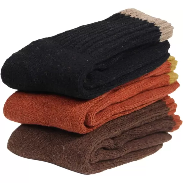 imageBomKinta Boot Socks for Women Winter Solid Thick Warm Socks Cozy Crew Socks Christmas GiftMixcolor 2