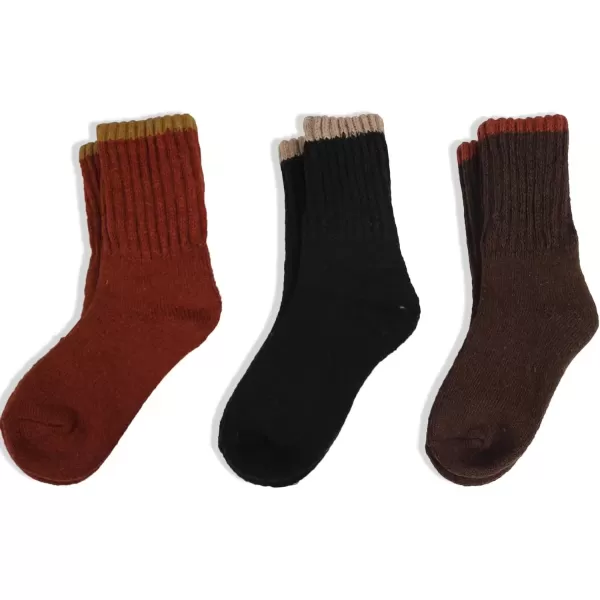 imageBomKinta Boot Socks for Women Winter Solid Thick Warm Socks Cozy Crew Socks Christmas GiftMixcolor 2