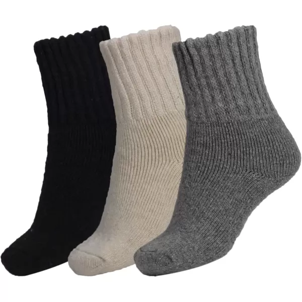 imageBomKinta Boot Socks for Women Winter Solid Thick Warm Socks Cozy Crew Socks Christmas GiftMixcolor 5
