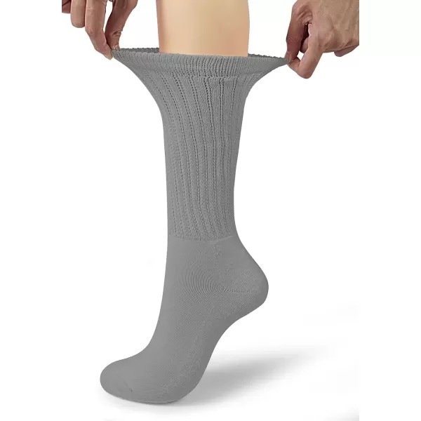 imageBomKinta Crew Slouch Socks Women  Retro Scrunch Short Sock  Soft Solid Ankle Socks Size 511Black White Grey 3 Paris