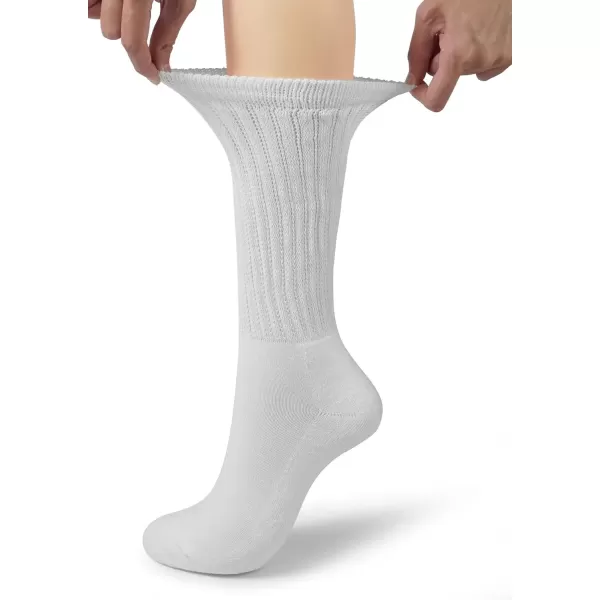 imageBomKinta Crew Slouch Socks Women  Retro Scrunch Short Sock  Soft Solid Ankle Socks Size 511White White White 3 Paris