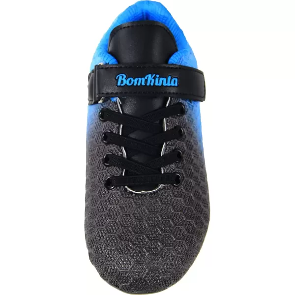 imageBomKinta Kids FG Soccer Cleats Athletic Outdoor Soccer ShoesBlack Blue