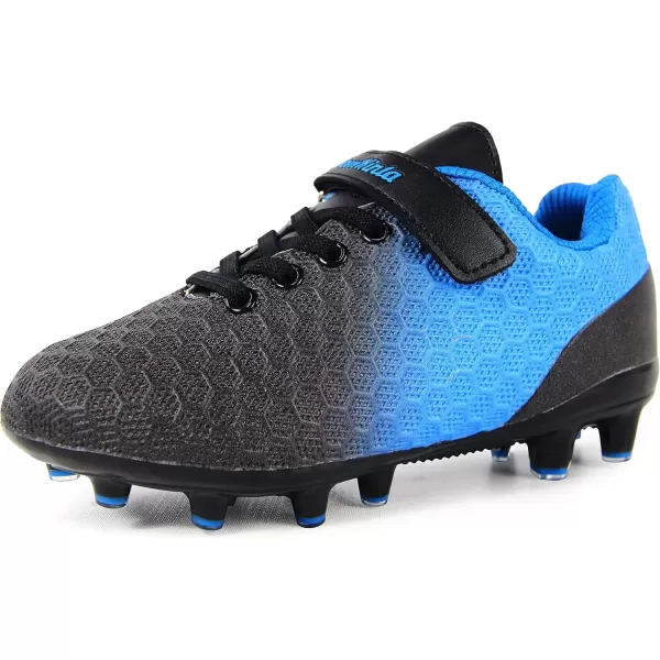 imageBomKinta Kids FG Soccer Cleats Athletic Outdoor Soccer ShoesBlack Blue