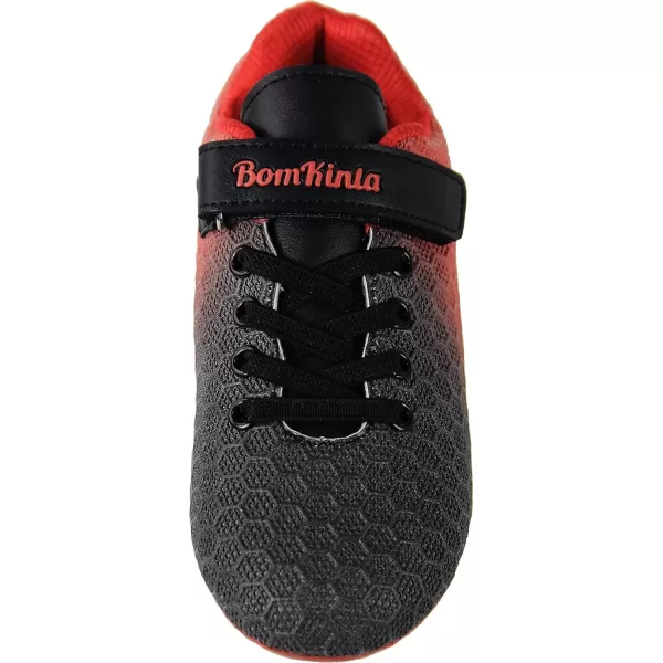 imageBomKinta Kids FG Soccer Cleats Athletic Outdoor Soccer ShoesBlackRed