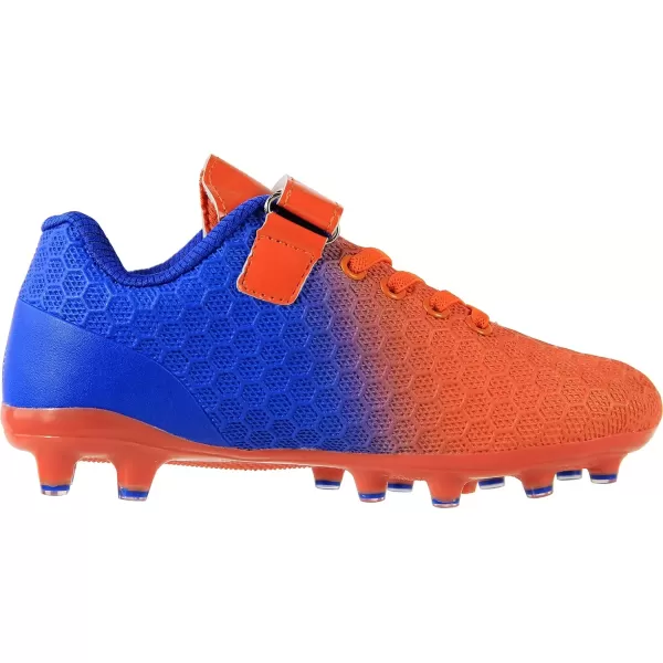 imageBomKinta Kids FG Soccer Cleats Athletic Outdoor Soccer ShoesBlue Orange
