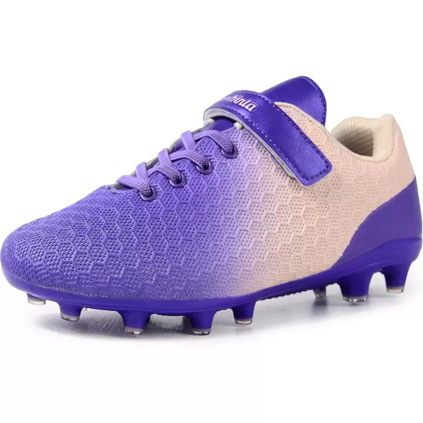 imageBomKinta Kids FG Soccer Cleats Athletic Outdoor Soccer ShoesPurple