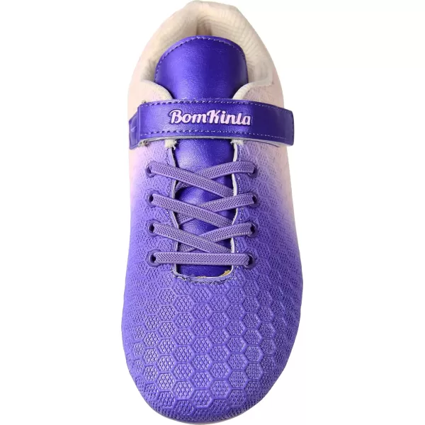 imageBomKinta Kids FG Soccer Cleats Athletic Outdoor Soccer ShoesPurple