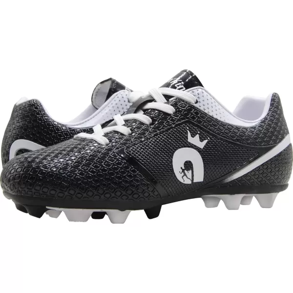 imageBomKinta Kids FG Soccer Shoes Athletic Outdoor Soccer Cleats2 Black