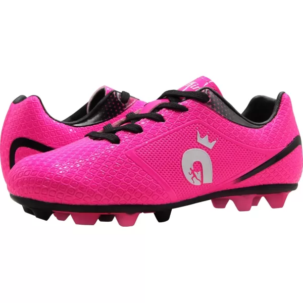 imageBomKinta Kids FG Soccer Shoes Athletic Outdoor Soccer Cleats2 Rose Red