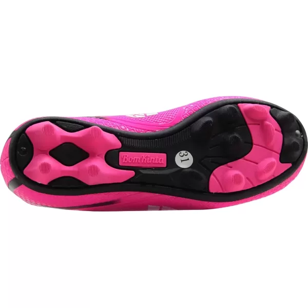imageBomKinta Kids FG Soccer Shoes Athletic Outdoor Soccer Cleats2 Rose Red