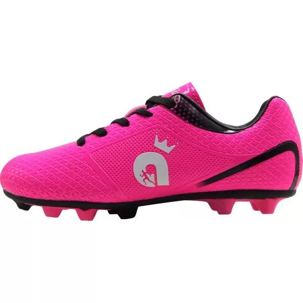imageBomKinta Kids FG Soccer Shoes Athletic Outdoor Soccer Cleats2 Rose Red