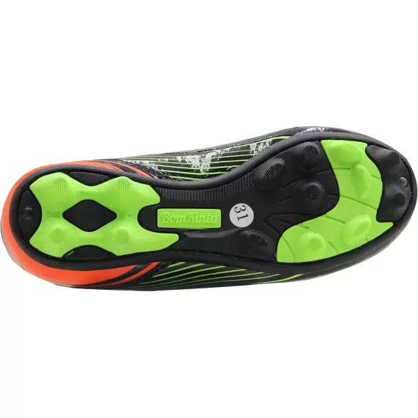 imageBomKinta Kids FG Soccer Shoes Athletic Outdoor Soccer Cleats3 Black