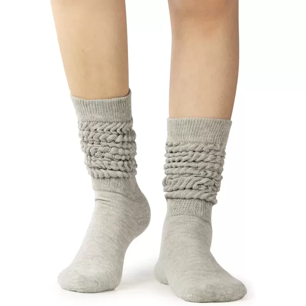 imageBomKinta Slouch Socks Women Thigh High Boot Socks Soft Scrunch Socks Size 511Black White Grey 3 Paris