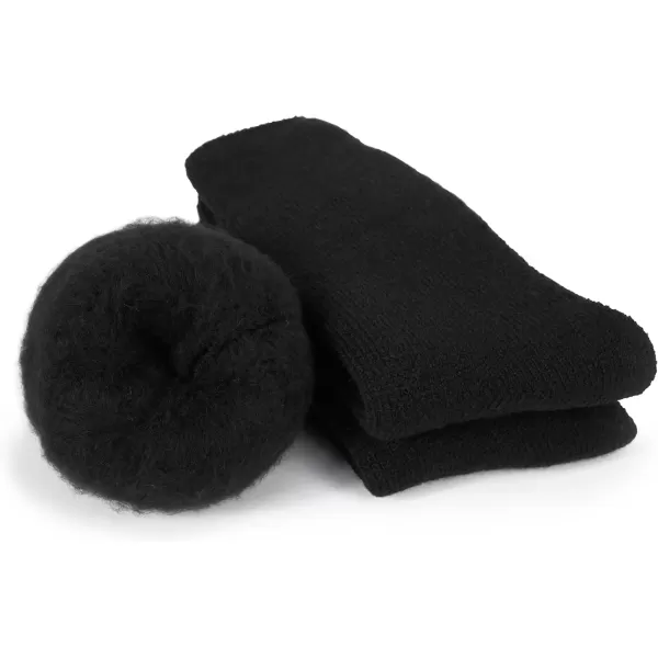 imageBomKinta Thermal Socks Men  Winter Warm Socks for Cold Weather Crew Socks  Cozy Soft Thick Christmas Boot Socks Size 7111 Pair  Black