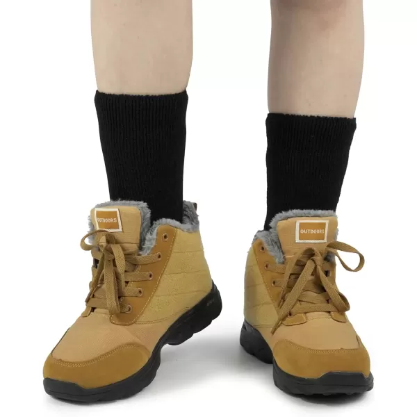 imageBomKinta Thermal Socks Men  Winter Warm Socks for Cold Weather Crew Socks  Cozy Soft Thick Christmas Boot Socks Size 7112 Pairs  Black Black